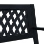 Banco de jardín acero negro 120 cm de vidaXL, Bancos de jardín - Ref: Foro24-319582, Precio: 85,31 €, Descuento: %