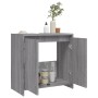 Armario de baño madera contrachapada gris Sonoma 60x33x61 cm de vidaXL, Muebles de baño - Ref: Foro24-826358, Precio: 42,20 €...