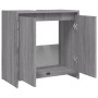 Armario de baño madera contrachapada gris Sonoma 60x33x61 cm de vidaXL, Muebles de baño - Ref: Foro24-826358, Precio: 42,20 €...