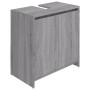 Armario de baño madera contrachapada gris Sonoma 60x33x61 cm de vidaXL, Muebles de baño - Ref: Foro24-826358, Precio: 42,20 €...