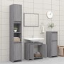 Armario de baño madera contrachapada gris Sonoma 60x33x61 cm de vidaXL, Muebles de baño - Ref: Foro24-826358, Precio: 42,20 €...