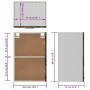 Mueble de TV colgante madera marrón roble 39,5x31x60 cm de vidaXL, Armarios de cocina - Ref: Foro24-826350, Precio: 37,79 €, ...