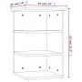 Mueble auxiliar madera contrachapada roble ahumado 35x35x55 cm de vidaXL, Aparadores - Ref: Foro24-826366, Precio: 28,52 €, D...