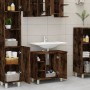 Armario de baño madera contrachapada roble ahumado 60x32x53,5cm de vidaXL, Muebles de baño - Ref: Foro24-826372, Precio: 49,4...