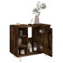 Armario de baño madera contrachapada roble ahumado 60x32x53,5cm de vidaXL, Muebles de baño - Ref: Foro24-826372, Precio: 49,4...