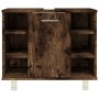 Armario de baño madera contrachapada roble ahumado 60x32x53,5cm de vidaXL, Muebles de baño - Ref: Foro24-826372, Precio: 49,4...