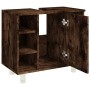 Armario de baño madera contrachapada roble ahumado 60x32x53,5cm de vidaXL, Muebles de baño - Ref: Foro24-826372, Precio: 49,4...