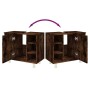 Armario de baño madera contrachapada roble ahumado 60x32x53,5cm de vidaXL, Muebles de baño - Ref: Foro24-826372, Precio: 49,4...