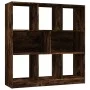Regal aus geräuchertem Eichensperrholz, 97,5 x 29,5 x 100 cm von vidaXL, Bücherregale und Regale - Ref: Foro24-826378, Preis:...