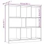 Regal aus geräuchertem Eichensperrholz, 97,5 x 29,5 x 100 cm von vidaXL, Bücherregale und Regale - Ref: Foro24-826378, Preis:...