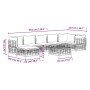 Juego de muebles de jardín 8 pzas y cojines ratán PE antracita de vidaXL, Sofás de exterior - Ref: Foro24-3186776, Precio: 63...