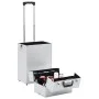 Maletín trolley de maquillaje de aluminio plateado de vidaXL, Neceseres - Ref: Foro24-91821, Precio: 109,37 €, Descuento: %