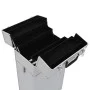 Maletín trolley de maquillaje de aluminio plateado de vidaXL, Neceseres - Ref: Foro24-91821, Precio: 109,37 €, Descuento: %