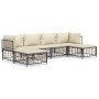 Juego de muebles de jardín 6 pzas cojines antracita ratán PE de vidaXL, Sofás de exterior - Ref: Foro24-3186778, Precio: 462,...