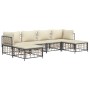 Juego de muebles de jardín 6 pzas cojines antracita ratán PE de vidaXL, Sofás de exterior - Ref: Foro24-3186778, Precio: 462,...