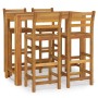 Mesa y taburetes altos de jardín 5 pzas madera maciza acacia de vidaXL, Conjuntos de jardín - Ref: Foro24-3154396, Precio: 50...