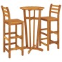Mesa y taburetes altos de jardín 3 pzas madera maciza acacia de vidaXL, Conjuntos de jardín - Ref: Foro24-3154382, Precio: 20...