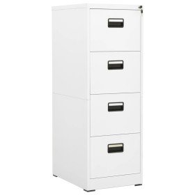 Armario archivador de acero blanco 46x62x133 cm en Armarios archivadores | Comprar online en Foru.es