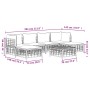 Set muebles de jardín 7 pzas y cojines ratán PE gris antracita de vidaXL, Sofás de exterior - Ref: Foro24-3186780, Precio: 51...