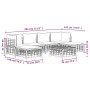 Set muebles de jardín 7 pzas y cojines ratán PE gris antracita de vidaXL, Sofás de exterior - Ref: Foro24-3186781, Precio: 51...