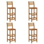 Mesa y taburetes altos de jardín 5 pzas madera maciza acacia de vidaXL, Conjuntos de jardín - Ref: Foro24-3154391, Precio: 41...