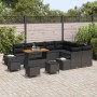 Conjunto de sofá de jardín 13 pcs Negro Poliratán en Sofás de exterior | Comprar online en Foru.es