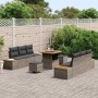 Conjunto de sofás de jardín 9 pcs Gris ratán sintético en Sofás de exterior | Comprar online en Foru.es