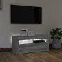 Mueble de TV con luces LED gris Sonoma 90x35x40 cm de vidaXL, Muebles TV - Ref: Foro24-822722, Precio: 62,28 €, Descuento: %