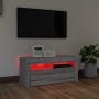 Mueble de TV con luces LED gris Sonoma 90x35x40 cm de vidaXL, Muebles TV - Ref: Foro24-822722, Precio: 62,28 €, Descuento: %