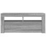 Mueble de TV con luces LED gris Sonoma 90x35x40 cm de vidaXL, Muebles TV - Ref: Foro24-822722, Precio: 62,28 €, Descuento: %
