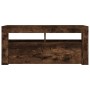 Mueble de TV con luces LED roble ahumado 90x35x40 cm de vidaXL, Muebles TV - Ref: Foro24-822721, Precio: 53,52 €, Descuento: %