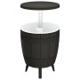 Mesa nevera 3 en 1 polipropileno negro de vidaXL, Mesas de jardín - Ref: Foro24-364159, Precio: 151,79 €, Descuento: %