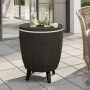 Mesa nevera 3 en 1 polipropileno negro de vidaXL, Mesas de jardín - Ref: Foro24-364159, Precio: 149,02 €, Descuento: %