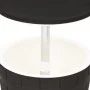 Mesa nevera 3 en 1 polipropileno negro de vidaXL, Mesas de jardín - Ref: Foro24-364159, Precio: 149,02 €, Descuento: %
