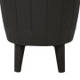 Mesa nevera 3 en 1 polipropileno negro de vidaXL, Mesas de jardín - Ref: Foro24-364159, Precio: 151,79 €, Descuento: %