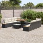Conjunto de sofás de jardín 11 pcs Negro ratán sintético en Sofás de exterior | Comprar online en Foru.es