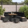 Conjunto de sofás de jardín 8 pcs Negro ratán sintético en Sofás de exterior | Comprar online en Foru.es