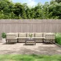 Juego de muebles de jardín 8 pzas y cojines ratán PE antracita de vidaXL, Sofás de exterior - Ref: Foro24-3186802, Precio: 66...