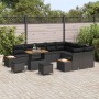 Conjunto de sofás de jardín 12 pcs Negro ratán sintético en Sofás de exterior | Comprar online en Foru.es