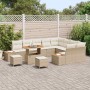 Conjunto de sofás de jardín 12 pcs Beige ratán sintético en Sofás de exterior | Comprar online en Foru.es