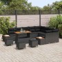Conjunto de sofás de jardín 13 pcs Negro ratán sintético en Sofás de exterior | Comprar online en Foru.es