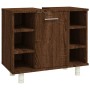 Armario de baño madera contrachapada marrón roble 60x32x53,5 cm de vidaXL, Muebles de baño - Ref: Foro24-826374, Precio: 45,6...