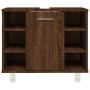 Armario de baño madera contrachapada marrón roble 60x32x53,5 cm de vidaXL, Muebles de baño - Ref: Foro24-826374, Precio: 45,6...