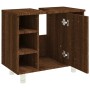 Armario de baño madera contrachapada marrón roble 60x32x53,5 cm de vidaXL, Muebles de baño - Ref: Foro24-826374, Precio: 45,6...