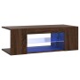 Mueble de TV con luces LED color roble marrón 90x39x30 cm de vidaXL, Muebles TV - Ref: Foro24-822667, Precio: 47,06 €, Descue...