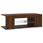 Mueble de TV con luces LED color roble marrón 90x39x30 cm de vidaXL, Muebles TV - Ref: Foro24-822667, Precio: 47,06 €, Descue...