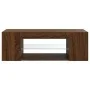 Mueble de TV con luces LED color roble marrón 90x39x30 cm de vidaXL, Muebles TV - Ref: Foro24-822667, Precio: 46,46 €, Descue...