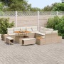 Conjunto de sofás de jardín 13 pcs Beige ratán sintético en Sofás de exterior | Comprar online en Foru.es