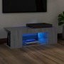 Mueble de TV con luces LED gris Sonoma 90x39x30 cm de vidaXL, Muebles TV - Ref: Foro24-822666, Precio: 55,94 €, Descuento: %
