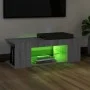 Mueble de TV con luces LED gris Sonoma 90x39x30 cm de vidaXL, Muebles TV - Ref: Foro24-822666, Precio: 55,01 €, Descuento: %